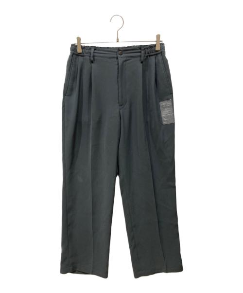 N.HOOLYWOOD（エヌ ハリウッド）N.HOOLYWOOD (エヌ ハリウッド) DOUBLE TUCK TROUSERS グレー サイズ:SIZE 36の古着・服飾アイテム