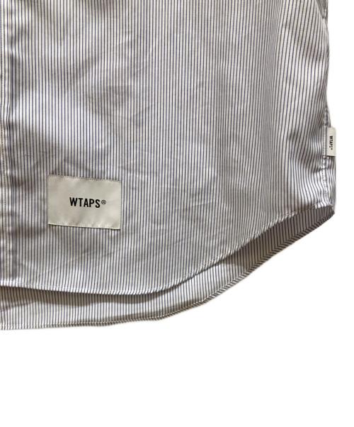 WTAPS（ダブルタップス）WTAPS (ダブルタップス) TXT 01 / SS / CTPL. BROADCLOTH. TEXTILE ブルー×ホワイト サイズ:SIZE 02の古着・服飾アイテム