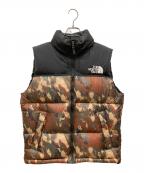THE NORTH FACEザ ノース フェイス）の古着「ノベルティーヌプシベスト　Novelty Nuptse Vest」｜ブラック×ブラウン