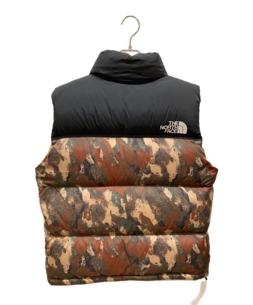 THE NORTH FACE（ザ ノース フェイス）THE NORTH FACE (ザ ノース フェイス) ノベルティーヌプシベスト　Novelty Nuptse Vest ブラック×ブラウン サイズ:SIZE Sの古着・服飾アイテム