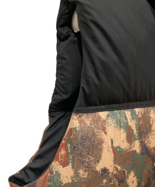 THE NORTH FACE（ザ ノース フェイス）THE NORTH FACE (ザ ノース フェイス) ノベルティーヌプシベスト　Novelty Nuptse Vest ブラック×ブラウン サイズ:SIZE Sの古着・服飾アイテム