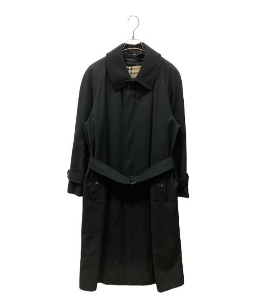 BURBERRY LONDON（バーバリーロンドン）BURBERRY LONDON (バーバリーロンドン) ウールライナー付ステンカラーコート ブラック×ベージュ サイズ:不明の古着・服飾アイテム