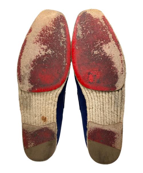 Christian Louboutin（クリスチャン・ルブタン）Christian Louboutin (クリスチャン・ルブタン) タッセル ヌバック エスパドリーユ デッキシューズ ネイビー サイズ:不明の古着・服飾アイテム