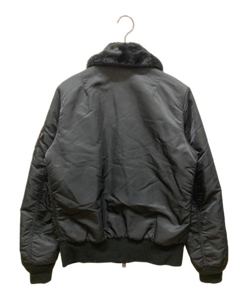 ALPHA（アルファ）ALPHA (アルファ) NUMBER (N)INE (ナンバーナイン) B-15 フライトジャケット ブラック サイズ:SIZE Mの古着・服飾アイテム