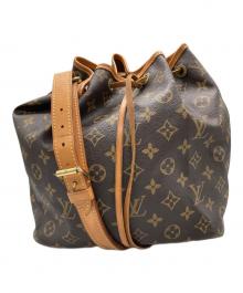 LOUIS VUITTON（ルイ ヴィトン）の古着「ショルダーバッグ　モノグラム　プチノエ」｜ブラック