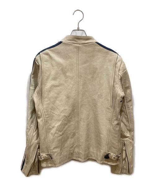 Schott（ショット）Schott (ショット) クラシックレザージャケット ホワイト サイズ:SIZE Mの古着・服飾アイテム