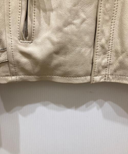Schott（ショット）Schott (ショット) クラシックレザージャケット ホワイト サイズ:SIZE Mの古着・服飾アイテム