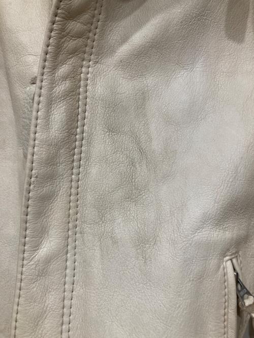 Schott（ショット）Schott (ショット) クラシックレザージャケット ホワイト サイズ:SIZE Mの古着・服飾アイテム