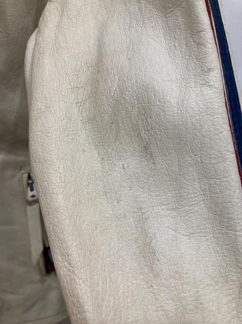 Schott（ショット）Schott (ショット) クラシックレザージャケット ホワイト サイズ:SIZE Mの古着・服飾アイテム