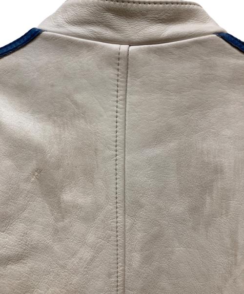 Schott（ショット）Schott (ショット) クラシックレザージャケット ホワイト サイズ:SIZE Mの古着・服飾アイテム