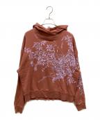 DRIES VAN NOTENドリスヴァンノッテン）の古着「刺繍花柄パーカー」｜ブラウン