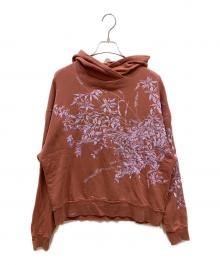DRIES VAN NOTEN（ドリスヴァンノッテン）の古着「刺繍花柄パーカー」｜ブラウン