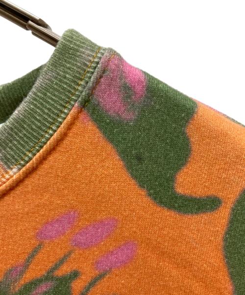 DRIES VAN NOTEN（ドリスヴァンノッテン）DRIES VAN NOTEN (ドリスヴァンノッテン) 花柄半袖スウェット オレンジ サイズ:SIZE Sの古着・服飾アイテム