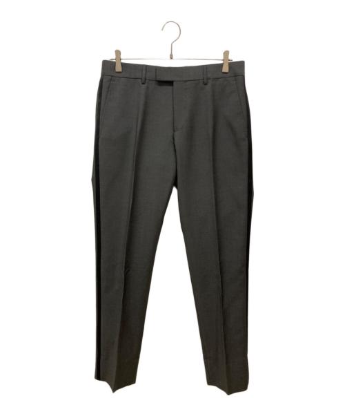 GUCCI（グッチ）GUCCI (グッチ) ウールモヘアサイドラインスラックス グレー サイズ:SIZE 48Rの古着・服飾アイテム
