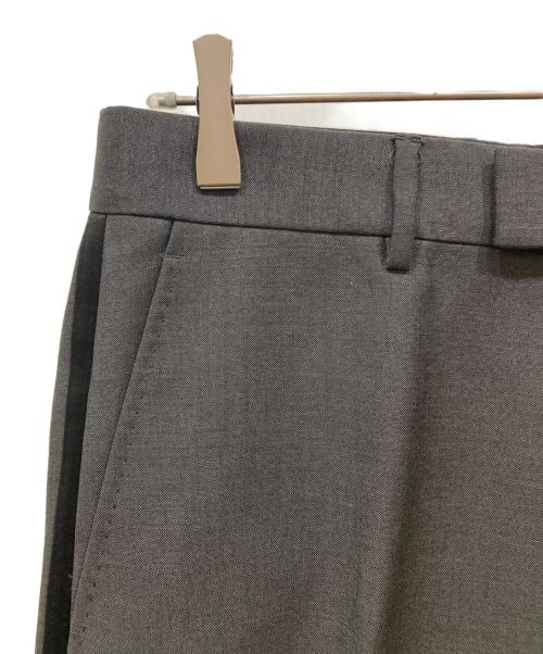 GUCCI（グッチ）GUCCI (グッチ) ウールモヘアサイドラインスラックス グレー サイズ:SIZE 48Rの古着・服飾アイテム