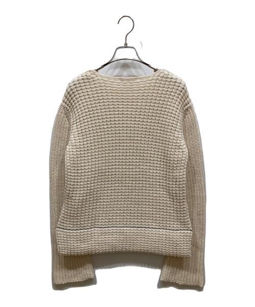 CELINE（セリーヌ）CELINE (セリーヌ) クルーネック コットン ニット ベージュ サイズ:SIZE Sの古着・服飾アイテム