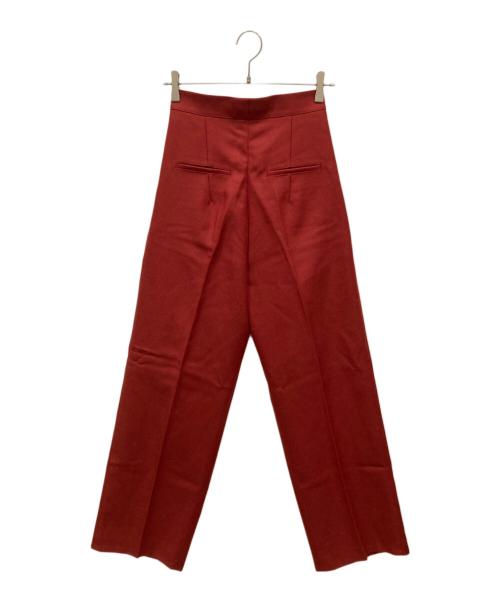 CELINE（セリーヌ）CELINE (セリーヌ) タックパンツ レッド サイズ:SIZE 34の古着・服飾アイテム