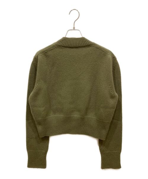CELINE（セリーヌ）CELINE (セリーヌ) カシミヤVネックニット オリーブ サイズ:SIZE Sの古着・服飾アイテム