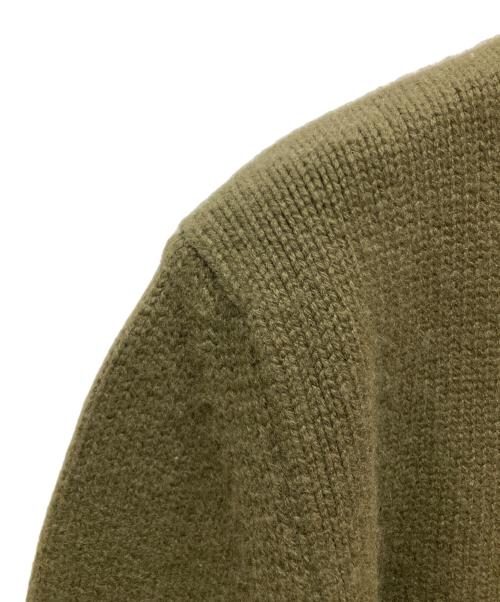 CELINE（セリーヌ）CELINE (セリーヌ) カシミヤVネックニット オリーブ サイズ:SIZE Sの古着・服飾アイテム