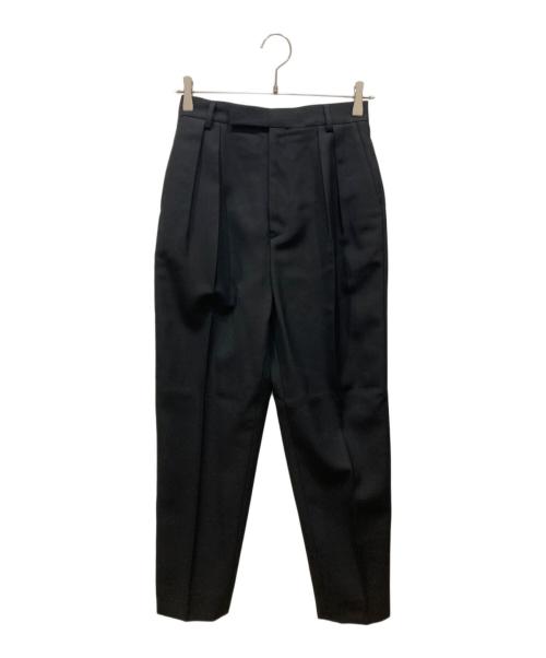 CELINE（セリーヌ）CELINE (セリーヌ) 2タックスラックスパンツ ブラック サイズ:SIZE 38の古着・服飾アイテム