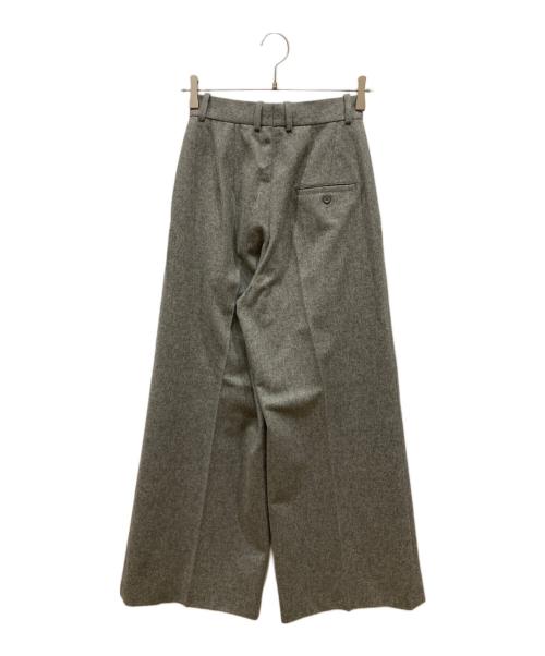 CELINE（セリーヌ）CELINE (セリーヌ) ウールワイドスラックス グレー サイズ:SIZE 36の古着・服飾アイテム