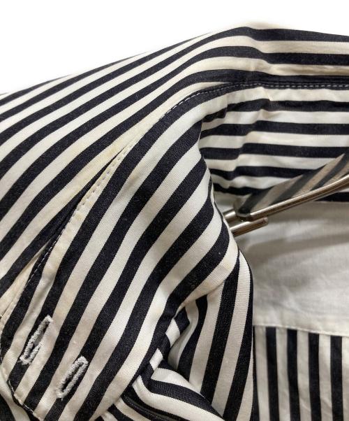 CELINE（セリーヌ）CELINE (セリーヌ) ストライプ長袖シャツ ホワイト×ブラック サイズ:SIZE 36の古着・服飾アイテム