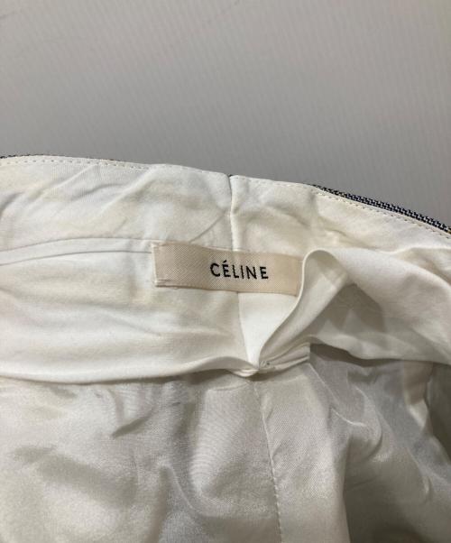 CELINE（セリーヌ）CELINE (セリーヌ) チェックスラックス グレー サイズ:SIZE 34の古着・服飾アイテム