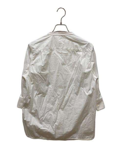 CELINE（セリーヌ）CELINE (セリーヌ) Phoebe Philo バンドカラーハーフスリーブシャツ ホワイト サイズ:SIZE 34の古着・服飾アイテム