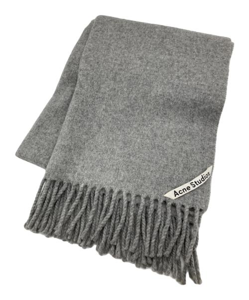 Acne studios（アクネ ストゥディオズ）ACNE STUDIOS (アクネ ストゥディオズ) ウールマフラー グレーの古着・服飾アイテム