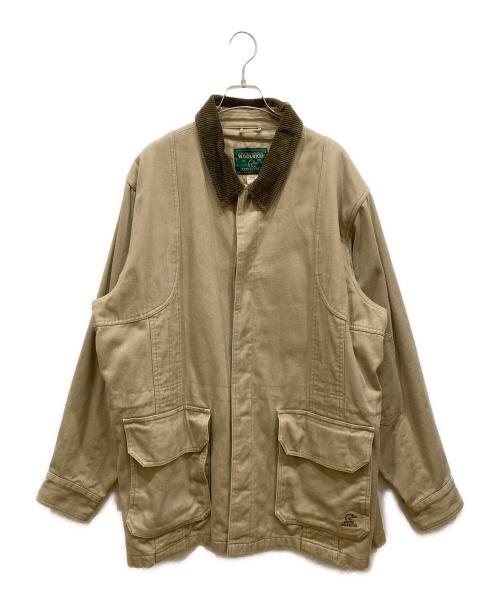 WOOLRICH（ウールリッチ）WOOLRICH (ウールリッチ) 襟コーデュロイハンティングジャケット ブラウン サイズ:SIZE XLの古着・服飾アイテム