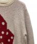 中古・古着 stussy (ステューシー) DICE MOHAIR SWEATER ホワイト×レッド サイズ:SIZE S：10000円
