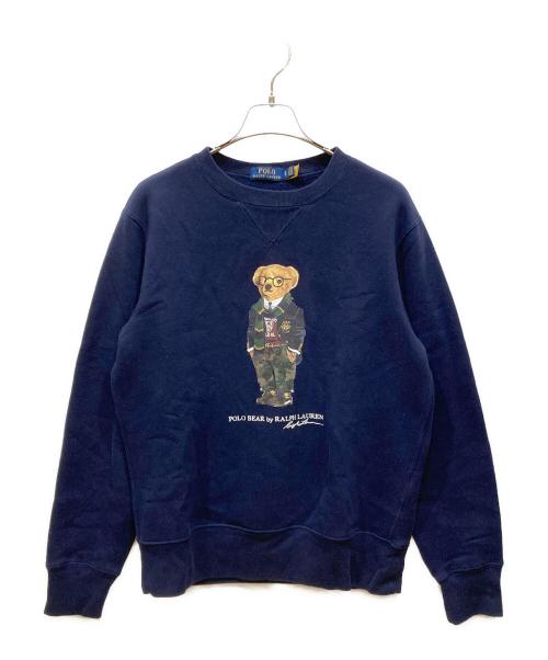 POLO RALPH LAUREN（ポロ・ラルフローレン）POLO RALPH LAUREN (ポロ・ラルフローレン) プレッピーベアフリーススウェット ネイビー サイズ:SIZE Sの古着・服飾アイテム