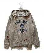POLO COUNTRYポロカントリー）の古着「ポロベアフリースフーディ」｜グレー
