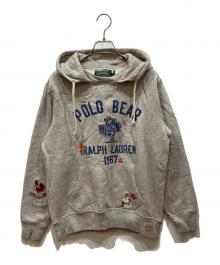 POLO COUNTRY（ポロカントリー）の古着「ポロベアフリースフーディ」｜グレー
