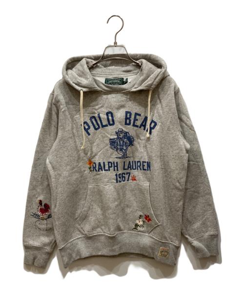 POLO COUNTRY（ポロカントリー）POLO COUNTRY (ポロカントリー) ポロベアフリースフーディ グレー サイズ:SIZE Sの古着・服飾アイテム