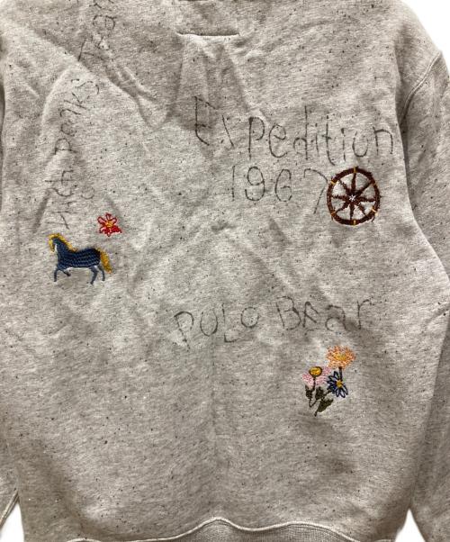 POLO COUNTRY（ポロカントリー）POLO COUNTRY (ポロカントリー) ポロベアフリースフーディ グレー サイズ:SIZE Sの古着・服飾アイテム