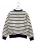 POLO RALPH LAUREN (ポロ・ラルフローレン) ボーダー柄ポロベア フリース スウェットシャツ ホワイト×ネイビー サイズ:SIZE S：8000円