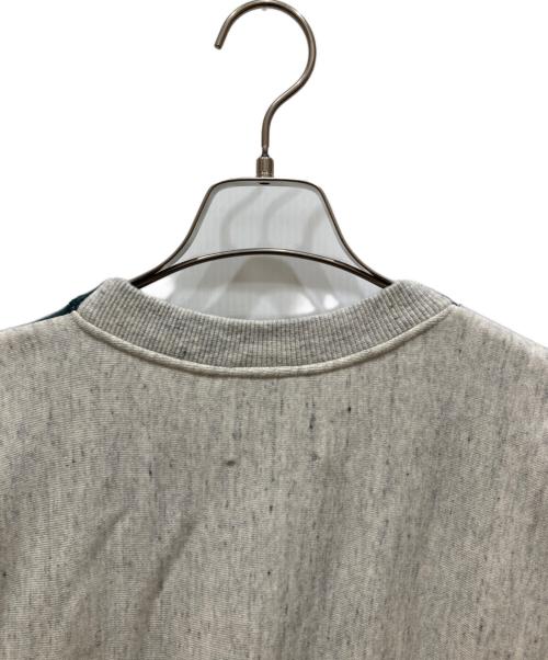 INSCRIRE（アンスクリア）INSCRIRE (アンスクリア) ハイブリッドスウェット グリーン×グレー サイズ:SIZE S 未使用品の古着・服飾アイテム