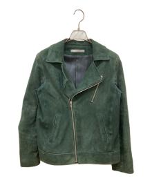 theory luxe（セオリーリュクス）の古着「ラムレザージャケット」｜グリーン