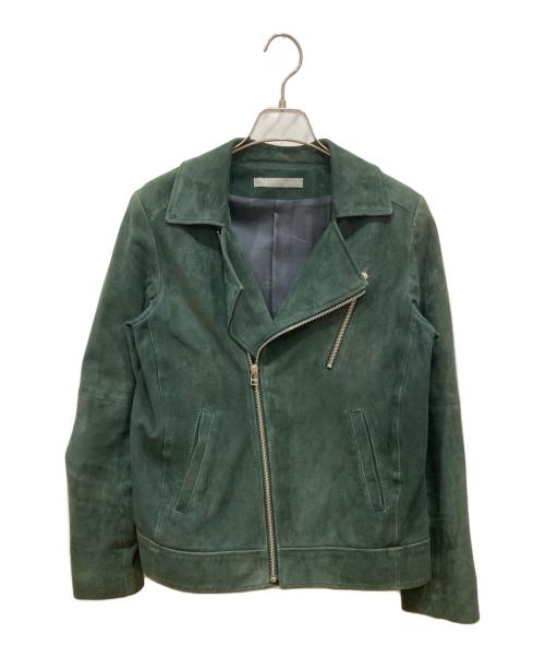 theory luxe（セオリーリュクス）theory luxe (セオリーリュクス) ラムレザージャケット グリーン サイズ:SIZE 38の古着・服飾アイテム