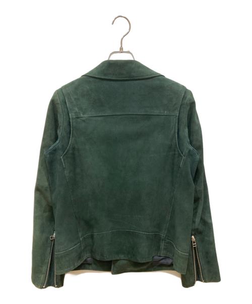 theory luxe（セオリーリュクス）theory luxe (セオリーリュクス) ラムレザージャケット グリーン サイズ:SIZE 38の古着・服飾アイテム