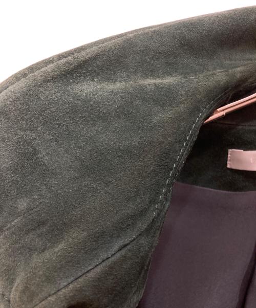 theory luxe（セオリーリュクス）theory luxe (セオリーリュクス) ラムレザージャケット グリーン サイズ:SIZE 38の古着・服飾アイテム