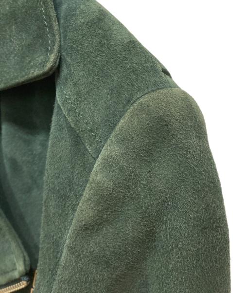 theory luxe（セオリーリュクス）theory luxe (セオリーリュクス) ラムレザージャケット グリーン サイズ:SIZE 38の古着・服飾アイテム