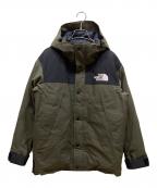 THE NORTH FACEザ ノース フェイス）の古着「マウンテン ダウン ジャケット」｜カーキ×ブラック