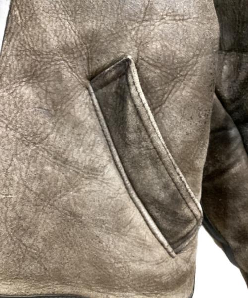 AVIREX（アヴィレックス）AVIREX (アヴィレックス) B-3ムートンジャケット ベージュ サイズ:SIZE Mの古着・服飾アイテム