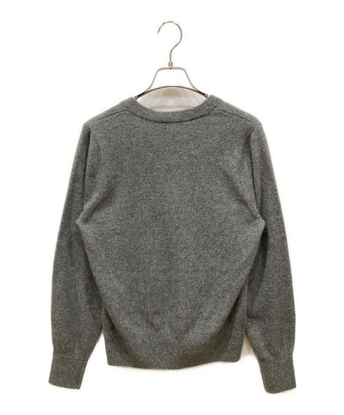 HYKE（ハイク）HYKE (ハイク) RACCOON V-NECK SWEATER グレー サイズ:SIZE 1 未使用品の古着・服飾アイテム