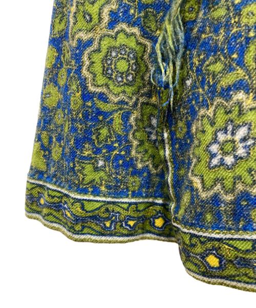 tricot COMME des GARCONS（トリココムデギャルソン）tricot COMME des GARCONS (トリココムデギャルソン) フリンジ総柄スカート グリーン サイズ:SIZE Mの古着・服飾アイテム