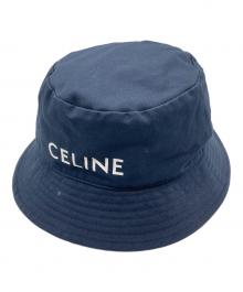 CELINE（セリーヌ）の古着「ロゴプリントバケットハット」｜ネイビー