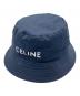 CELINE（セリーヌ）の古着「ロゴプリントバケットハット」｜ネイビー