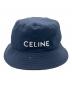 中古・古着 CELINE (セリーヌ) ロゴプリントバケットハット ネイビー サイズ:SIZE M：30000円